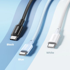 UGREEN USB-C to USB-C PD 60W 1m (3A) – Ροζ Παστέλ