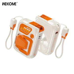 Wekome WP-89 Armour Series 10000mAh Magnetic MagSafe Power Bank 22.5W PD – 5in1 με AC Πρίζα & Stand