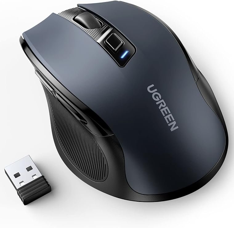 UGREEN Ergonomic Wireless Mouse – 4000 DPI