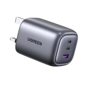 Ugreen Nexode S 65W GaN Φορτιστής Τοίχου 3 Θυρών (2x USB-C & 1x USB-A) – PD 3.0 / QC – Μαύρος