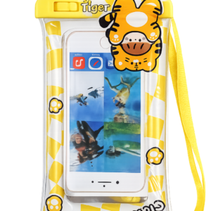 Αδιάβροχη Θήκη Κινητού με Κορδόνι – Cartoon Τίγρης